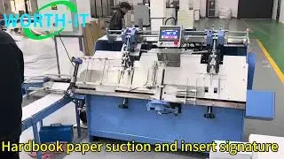 Hard book paper suction and insert signature #postpressequipment