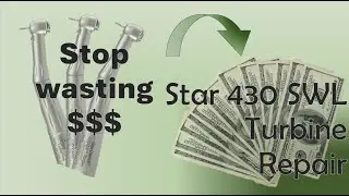 Replacing the turbine on a Star 430 dental handpiece