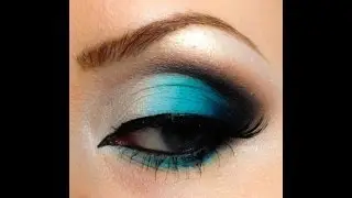 Turquoise makeup look tutorial