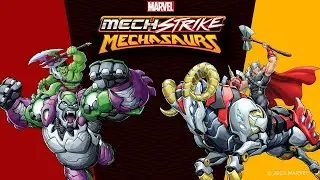 Mechasauro vs. Mechasauro: Hulk vs. Thor | Marvel Avengers Mech Strike: Mechasaurs