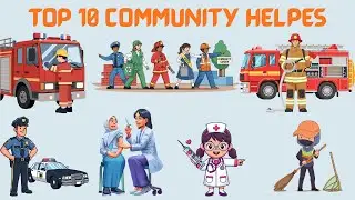 Community Helpers for Kids 👩&zwj;🚒👮&zwj;♂️ Learn Jobs & Occupations Preschool Vocabulary Learning Fun & Easy