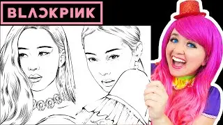 Coloring BLACKPINK Jennie, Rosé, Lisa & Jisoo