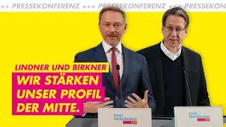 Pressekonferenz mit Christian Lindner und Stefan Birkner