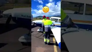 Pilots life be like ✈️😃⛽️☹️#funbutsad #refueling #flight #fly #piper #piperarrow #pa28 #plane