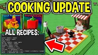 ALL BEST RECIPES in NEW COOKING UPDATE in Roblox Grow a Garden..