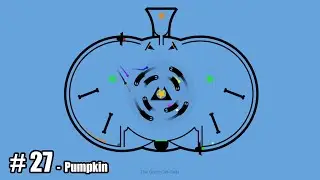 Pumpkin (HALLOWEEN) - Algodoo Marble Race