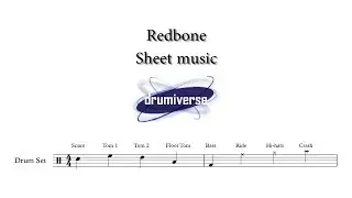 Redbone by Childish Gambino - Drum Score (Request #24)