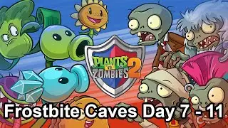 Defend Zombies? THROWBACK ZOMBIES! - Plants vs Zombies 2 Frostbite Caves Day 7 - 11