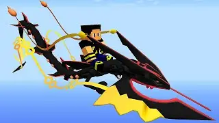 Mega Rayquaza Shiny Perfeito no Minecraft Pixelmon