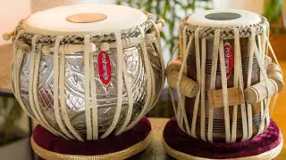 Maharaja Concert Designer Copper Tabla Drum set, 4.5 kg copper bayan, finest dayan C tuned
