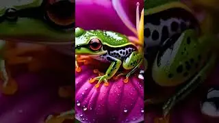 The Poisonous Purple Prince! 🐸#poisonousfrog, #animalantics0827, #rainforestcreaturesNature&rsquo;s #cute