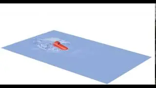 NUMECA - Lifeboat drop simulation with FINE&trade;/Marine - 3D view