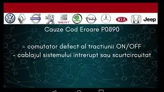 cod eroare P0890 tester auto? - 🚗 ce se inseamna ? service auto 🚗 reparatii auto