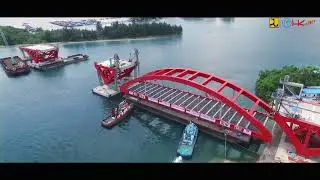 Proses Lifting Center Span 1 Jembatan Holtekamp Jayapura