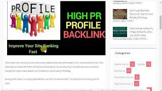 DoFollow Profile Creation Sites List | Create High Quality Profile Creation Backlinks | 2020