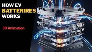 Работа аккумуляторов электромобилей. 3D-анимация | Ev Battery.