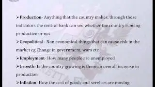 Forex Major Economic Indicators
