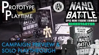 Nano Battle Kickstarter Prototype (with Solo Gameplay) - Prototype Playtime 09