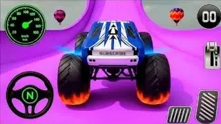 Monster Truck Mega Ramp Impossible Driver - Mega Ramp Car Stunt Master Simulator -AndroidGameplay #1
