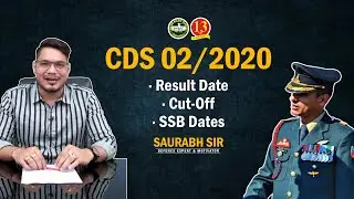 CDS 2 2020 Cut Off for OTA, IMA, AFA and INA | CDS 2 2020 Result Date | CDS SSB Dates by Saurabh Sir