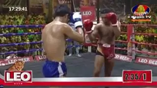 ម៉ឺន​ សុភា Meun Sophea Vs (Thai) Watcharalek, BayonTV Boxing, 28/April/2018