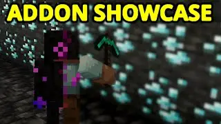 I Mined A Vein Of Ore With An MCPE Ore Vein Miner Addon!