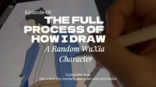 The Full Process Of How I Draw A Random Wuxia Character - Procreate ✨