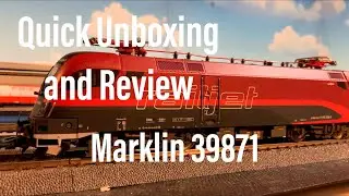 Quick Unboxing and Review of Marklin 39871: HO Scale Railjet Taurus (with Roco 64190 and Roco 74088)