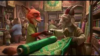 Zootopia Love Scene | Nick Wilde Designs a Dress for Judy Hopps#zootopia2 #zootopia #judyhopps