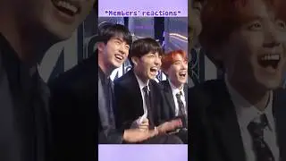 Other Members Reaction When Suga Was Receiving Award 😂😂 #shorts #suga #bts