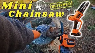 Mini Cordless Chainsaw - Testing/Review