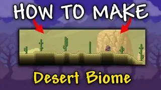 How to Make DESERT in Terraria | Make Desert Terraria