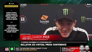 Aaron Pico FULL Pre Bellator 252 Virtual Press Conference Before John De Jesus Bout