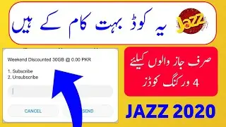Jazz Free Internet Codes 2020 - FAHDI TECH