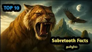 Top 10 Facts about Sabretooth Tiger 🐅 | சேபர்டூத் புலி | Extinct Predator Explained in Tamil