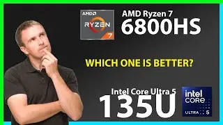 AMD Ryzen 7 6800HS vs INTEL Core Ultra 5 135U Technical Comparison