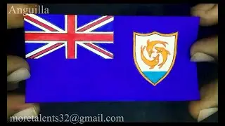 Draw Anguilla Flag while Song National