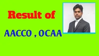 Result of AACCO, OCAA block and district lavel