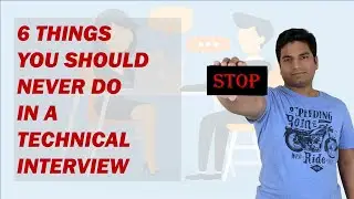 Don't do these things in your technical Interview | Sprint Master