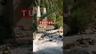 😍 Wooden Bridge in Turtuk 😍 #turtuk #woodenbridge #ladakh #viral #trending #youtubeshorts #travel