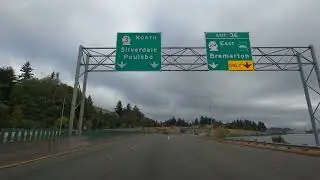 Driving from Port Orchard to Kingston, Washington