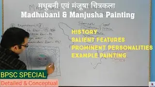 Micro Notes - 16 ll मधुबनी एवं मंजूषा चित्रकला ll Madhubani and Manjusha paintings