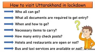 Uttarakhand tour after Lockdown full information I Travel Through Nature I Camping In Lockdown