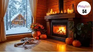 [Playlist Lofi-54] Warm Tea & Love with Relaxing Fireplace