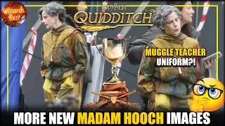 Harry Potter HBO Leaks: More NEW Madam Hooch Images | Muggle Teacher Uniform?!