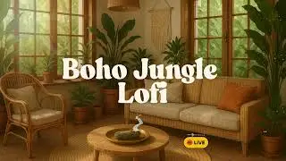 Sun-Kissed Boho Jungle Lofi Calm🌿 Calming Beats in a Plant-Filled Sanctuary