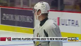 Griffins players getting used to new neck guards