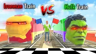 HULK TRAIN vs IRON MAN TRAIN 😱 | The Race in Indian Theft Aura