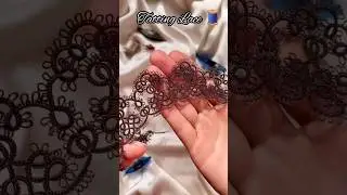 Tatting Lace on Progress |Learning New Skills #tatting #lace #diy