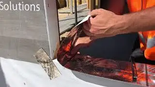 Super-Stick flashing tape – Sill Installation